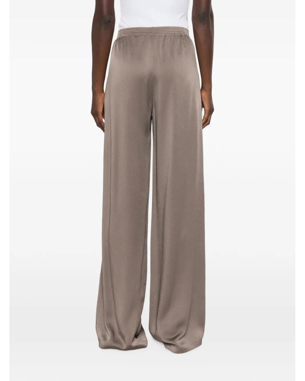Fabiana Filippi Gray Elasticated-Waist Palazzo Pants