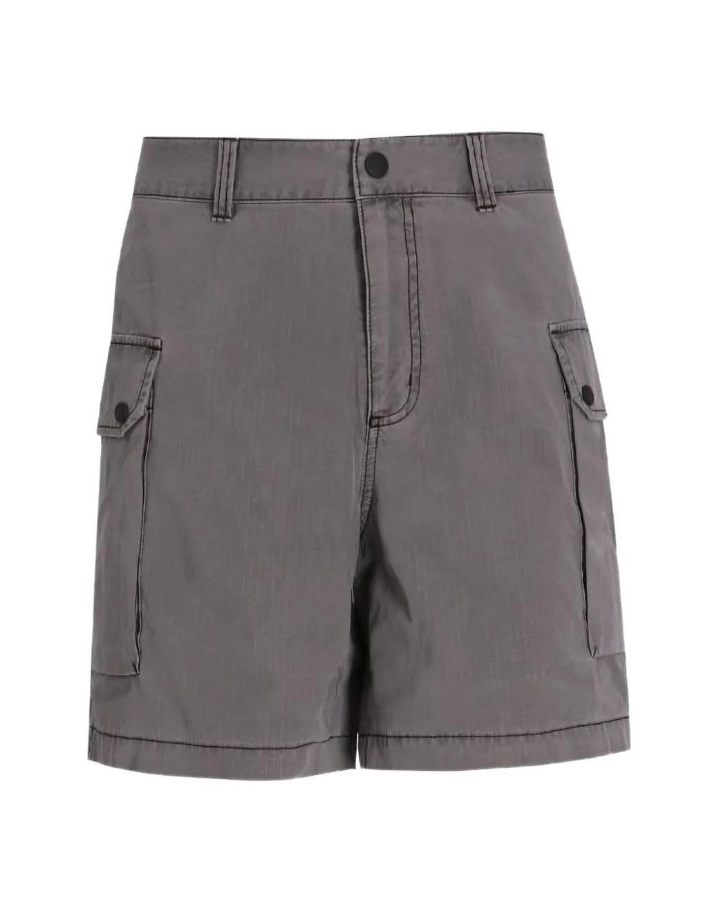 ARMANI EXCHANGE Gray Cotton Cargo Shorts for men