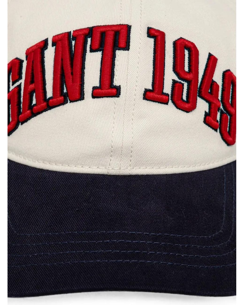 Gant White Logo-Embroidered Baseball Cap