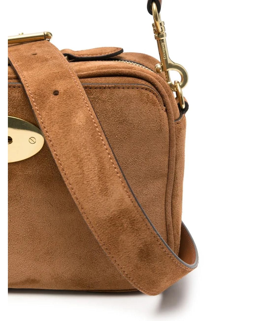 Mulberry White Postman's Lock Schultertasche