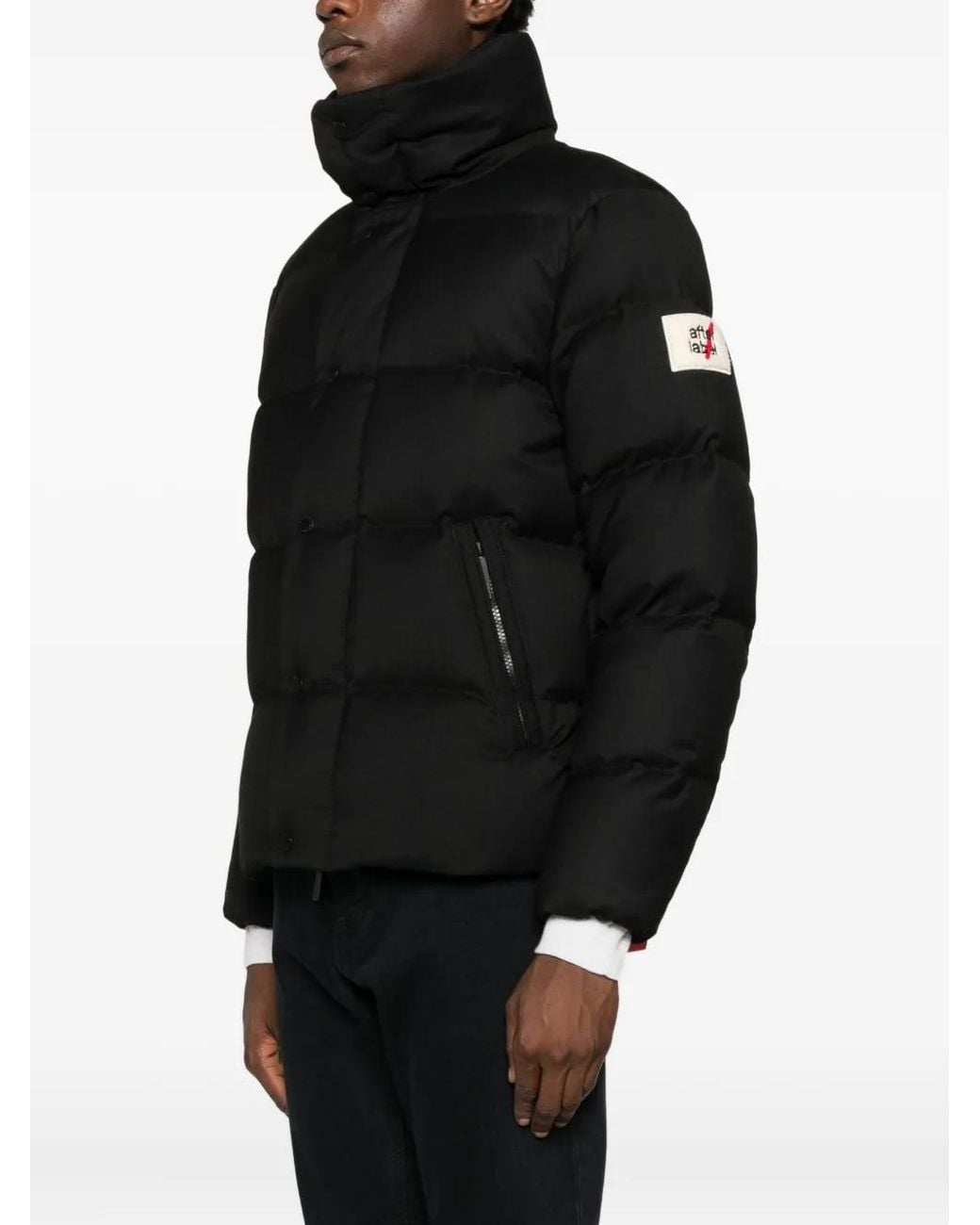 AFTER LABEL Black Chamonix Padded Jacket for men