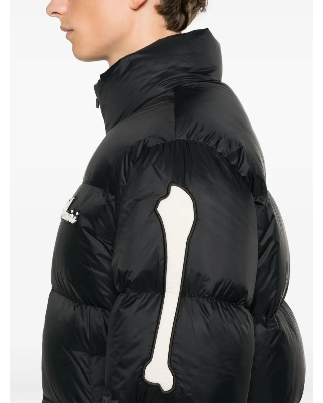 Amiri Black Printed Down Jacket for men