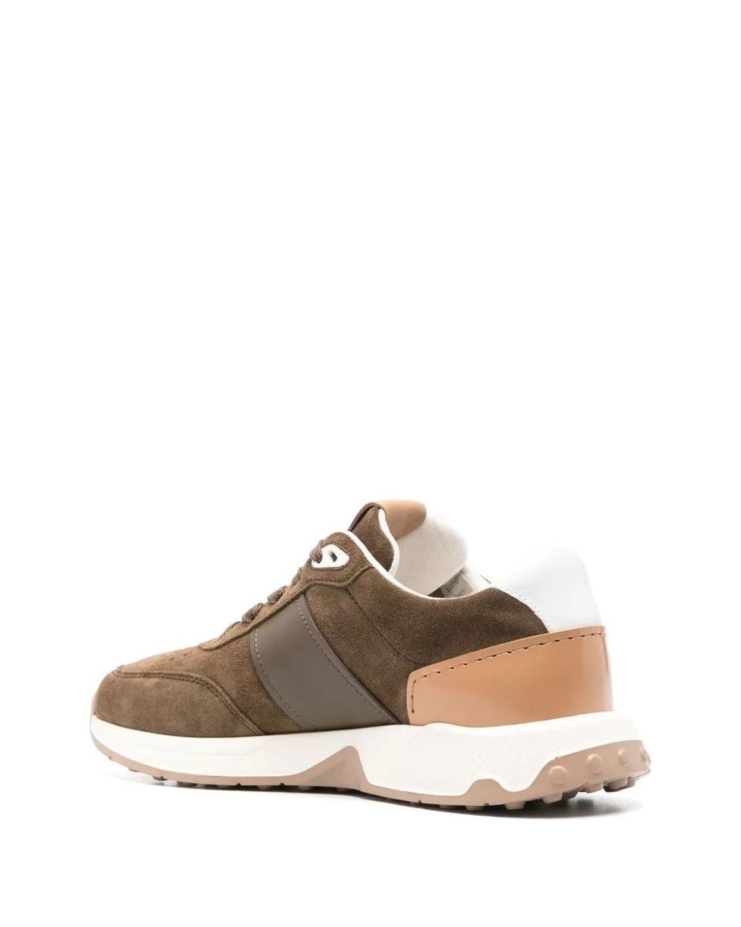 Tod's Brown Logo-Patch Sneakers for men