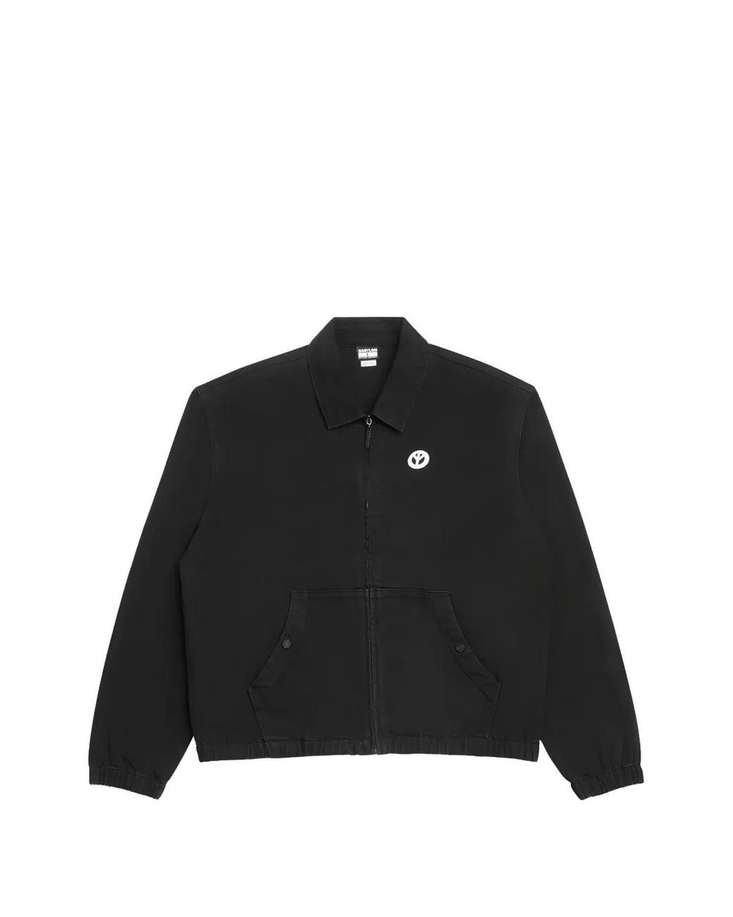 Babylon LA Black Zip-Up Denim Jacket for men