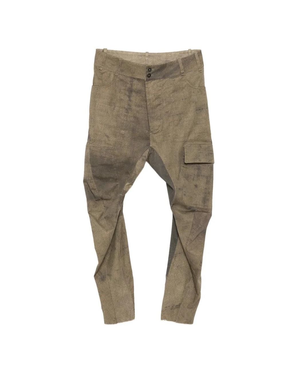 Pantalon Imprimé À Design Patchwork Masnada pour homme en coloris Natural