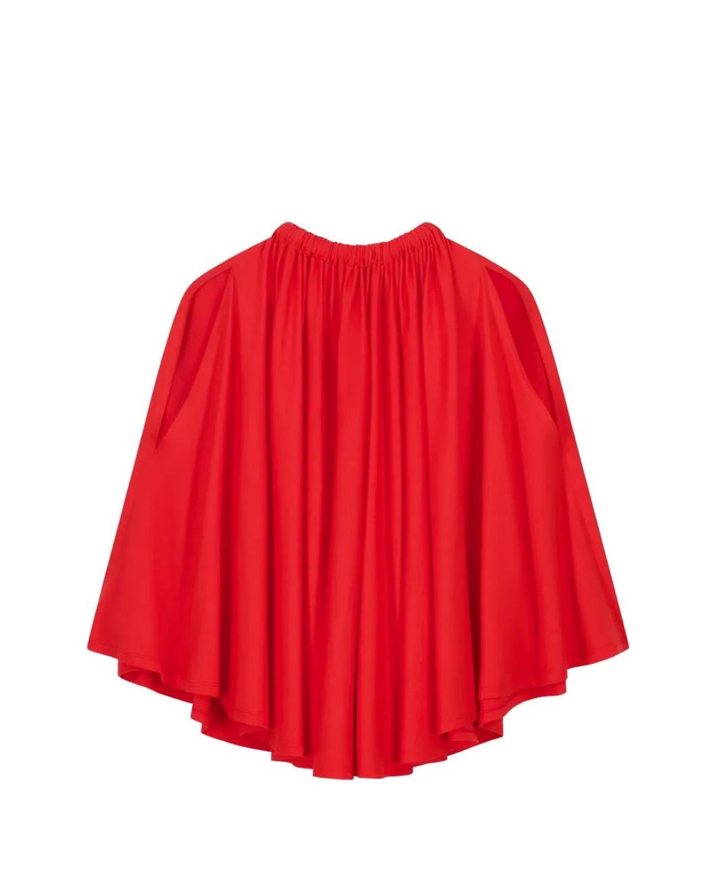 Coperni Red Blouse Drapée Asymétrique