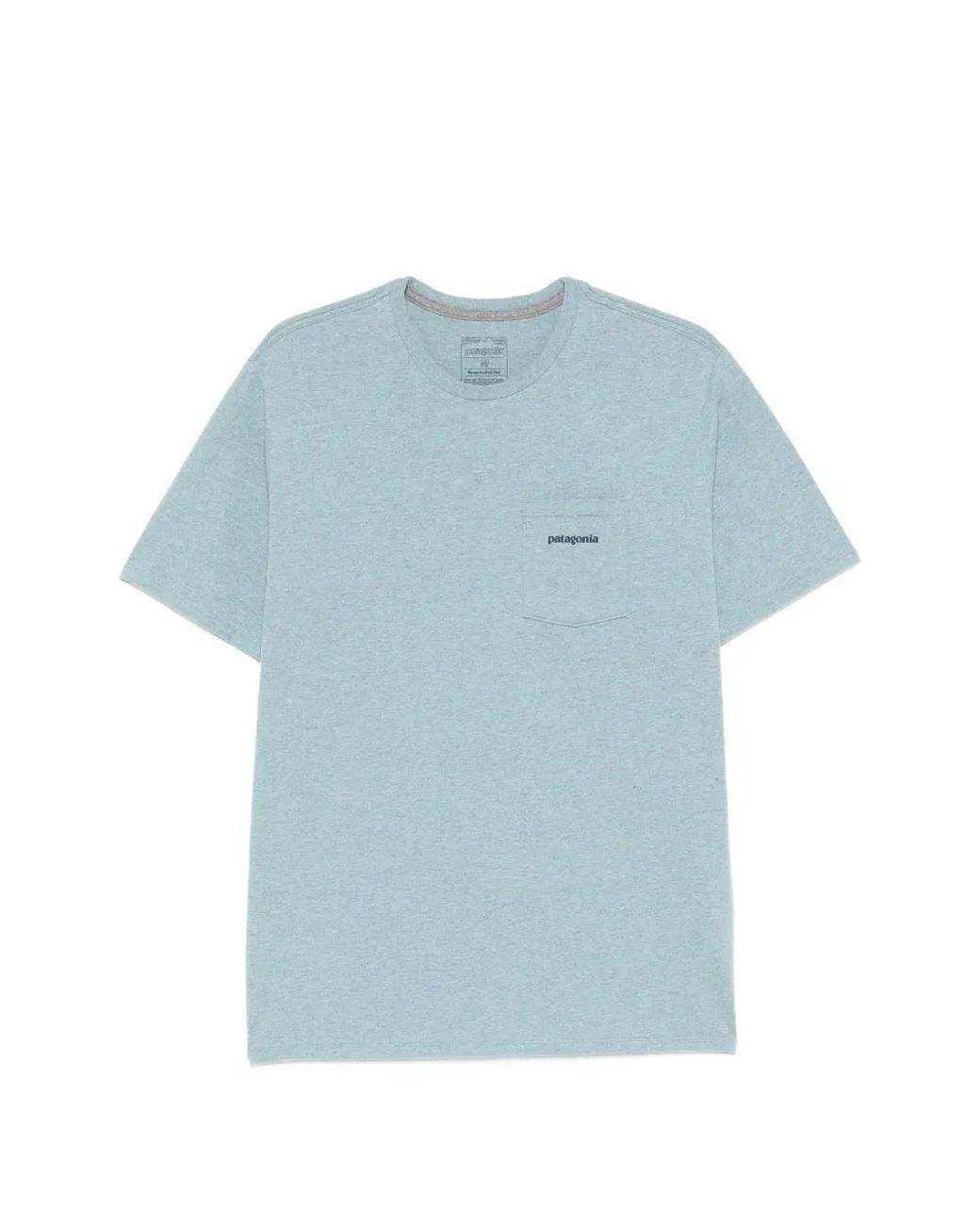 Patagonia Blue Front-Logo T-Shirt for men
