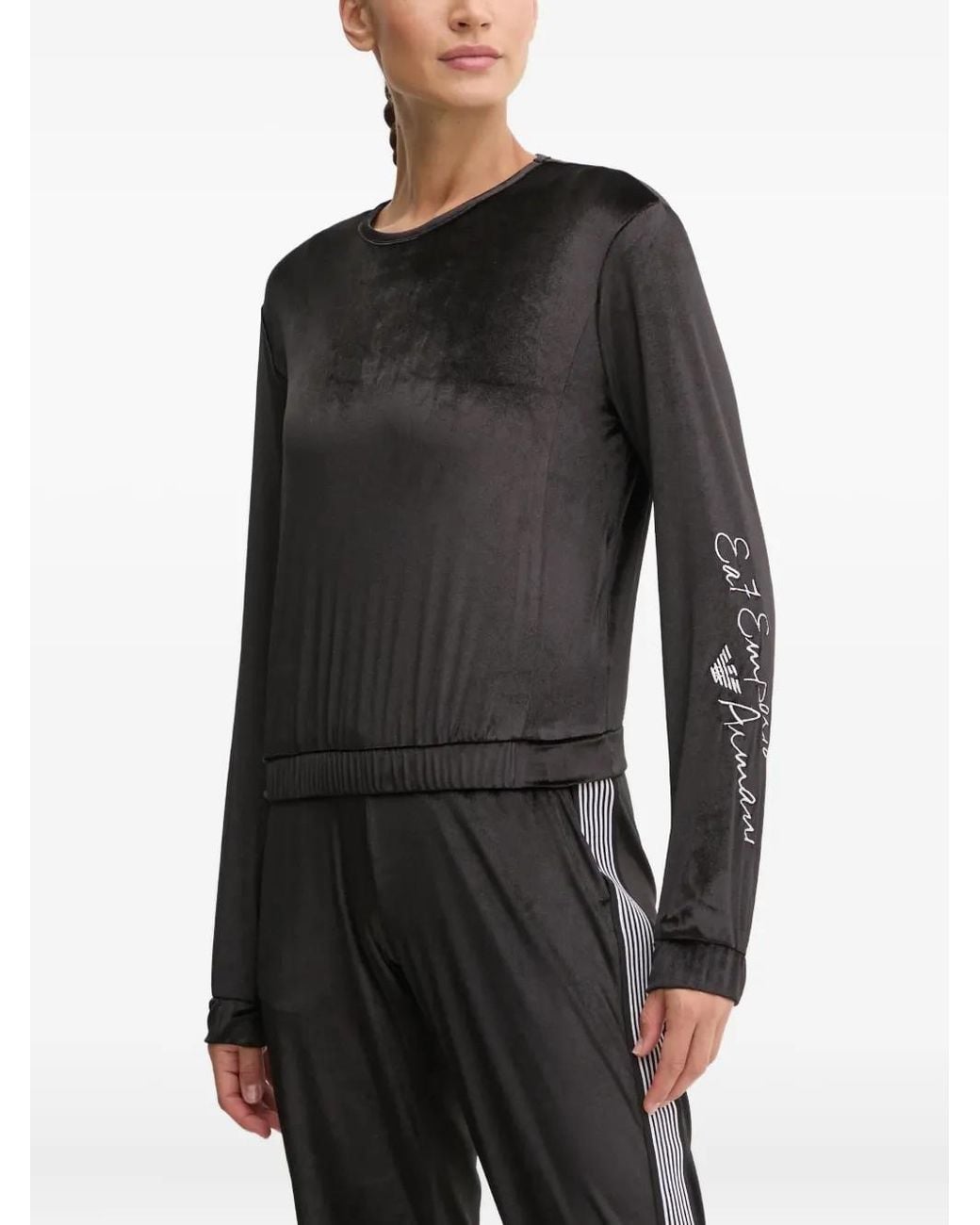 Top De Manga Larga EA7 de color Black