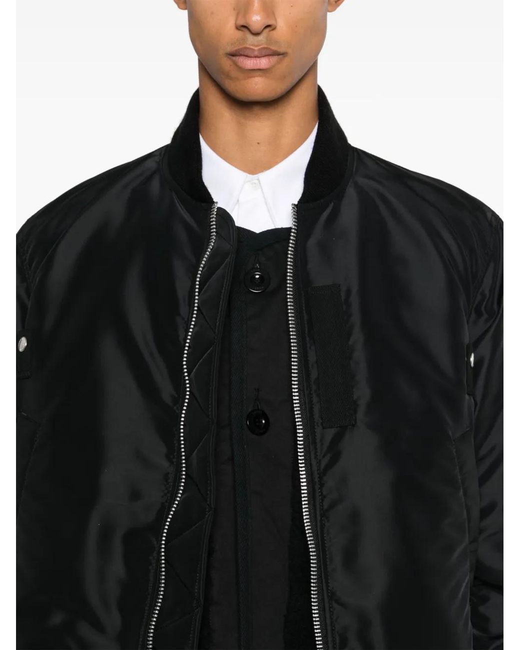 Bomber di Sacai in Black da Uomo