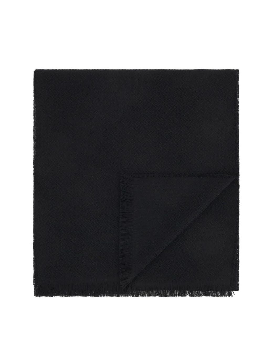 Boggi Black Scarf With Knitted Motif for men