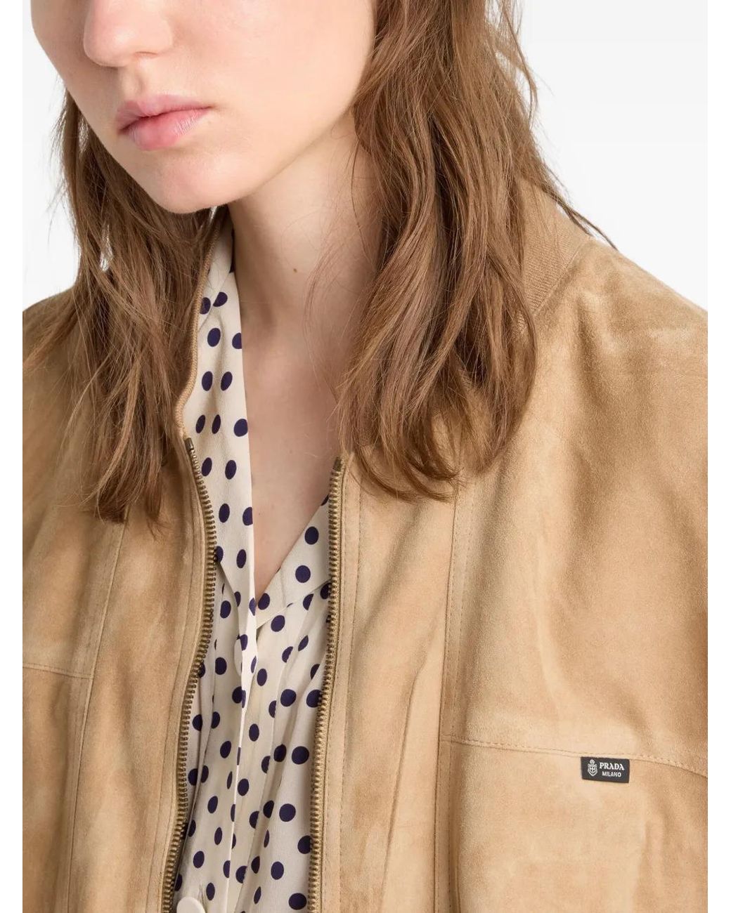 Prada Natural Suede Jacket