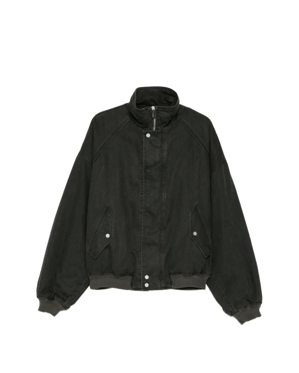 Juun.J Black Long-Sleeve Denim Jacket for men