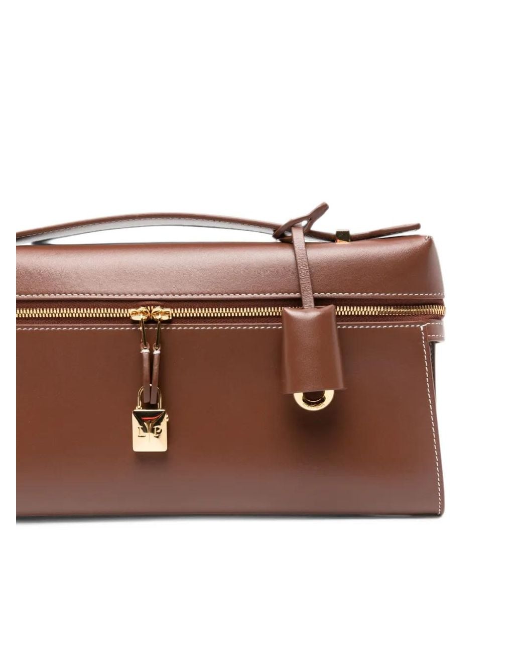 Loro Piana Brown Extra Clutch L29 Bag