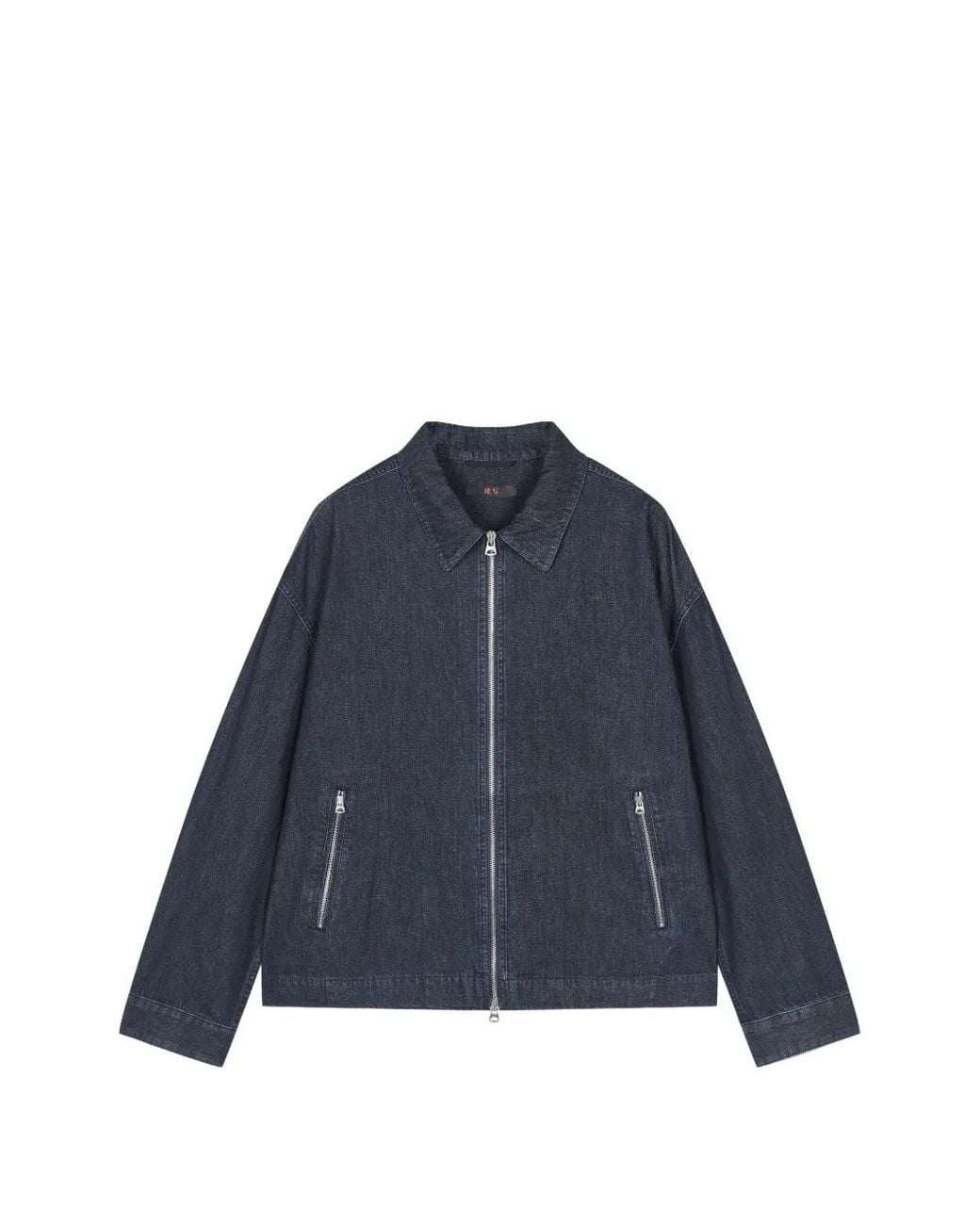 CROQUIS Blue Zip-Up Denim Jacket for men