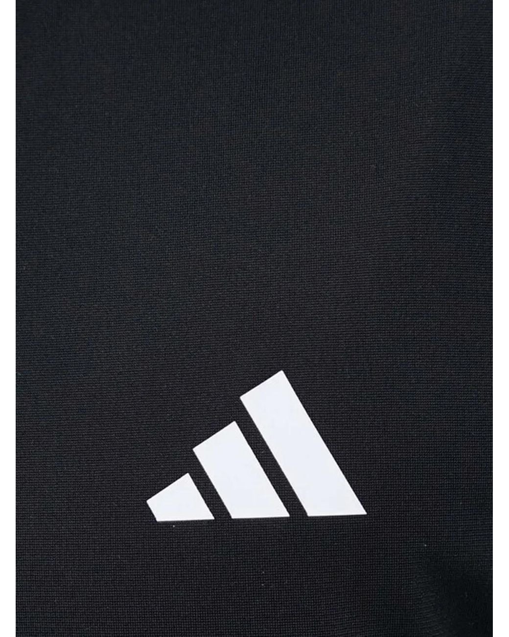 Adidas Black Stripe Zip-Up Jacket for men