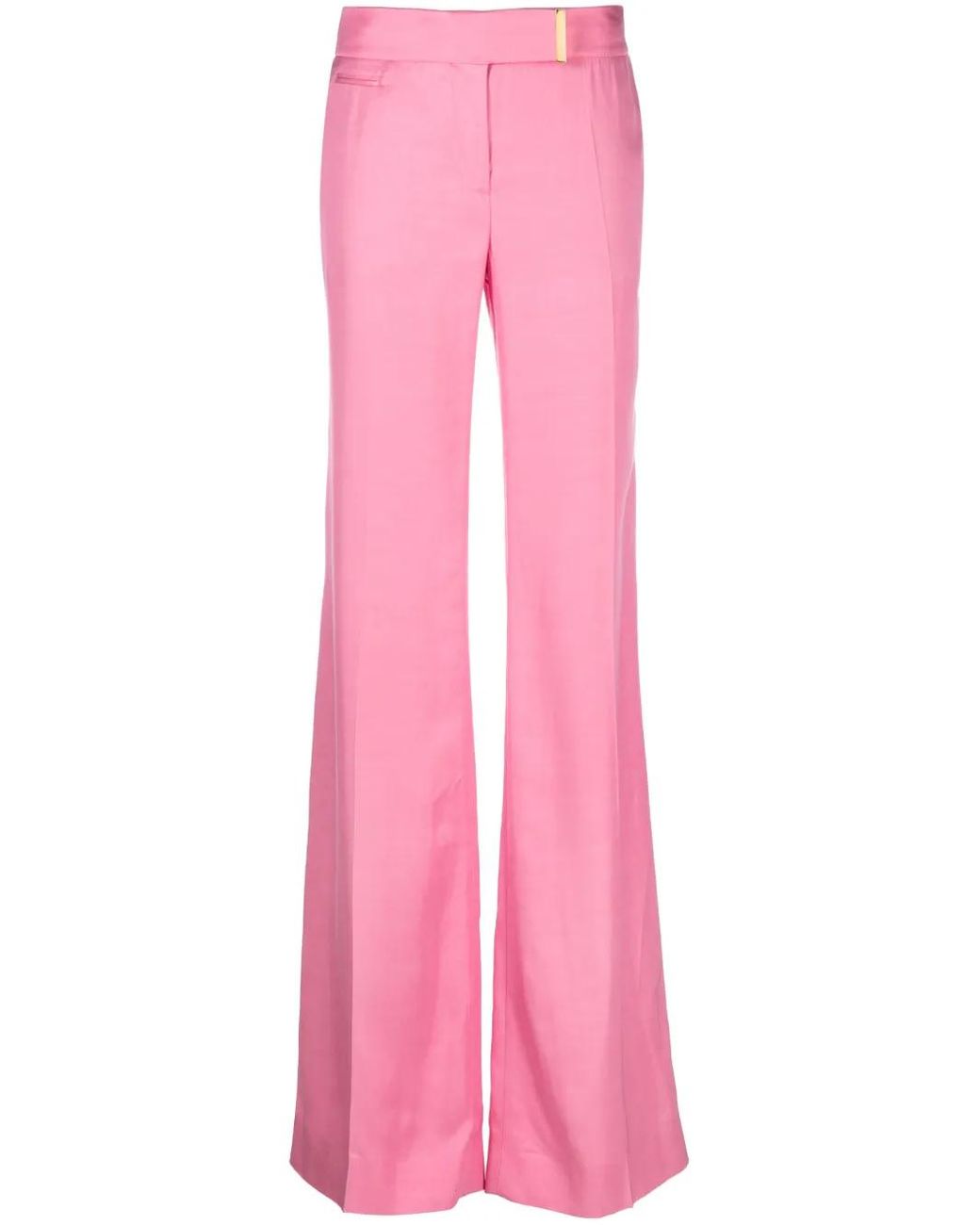 Tom Ford Pink High Waisted Wide Leg Pants