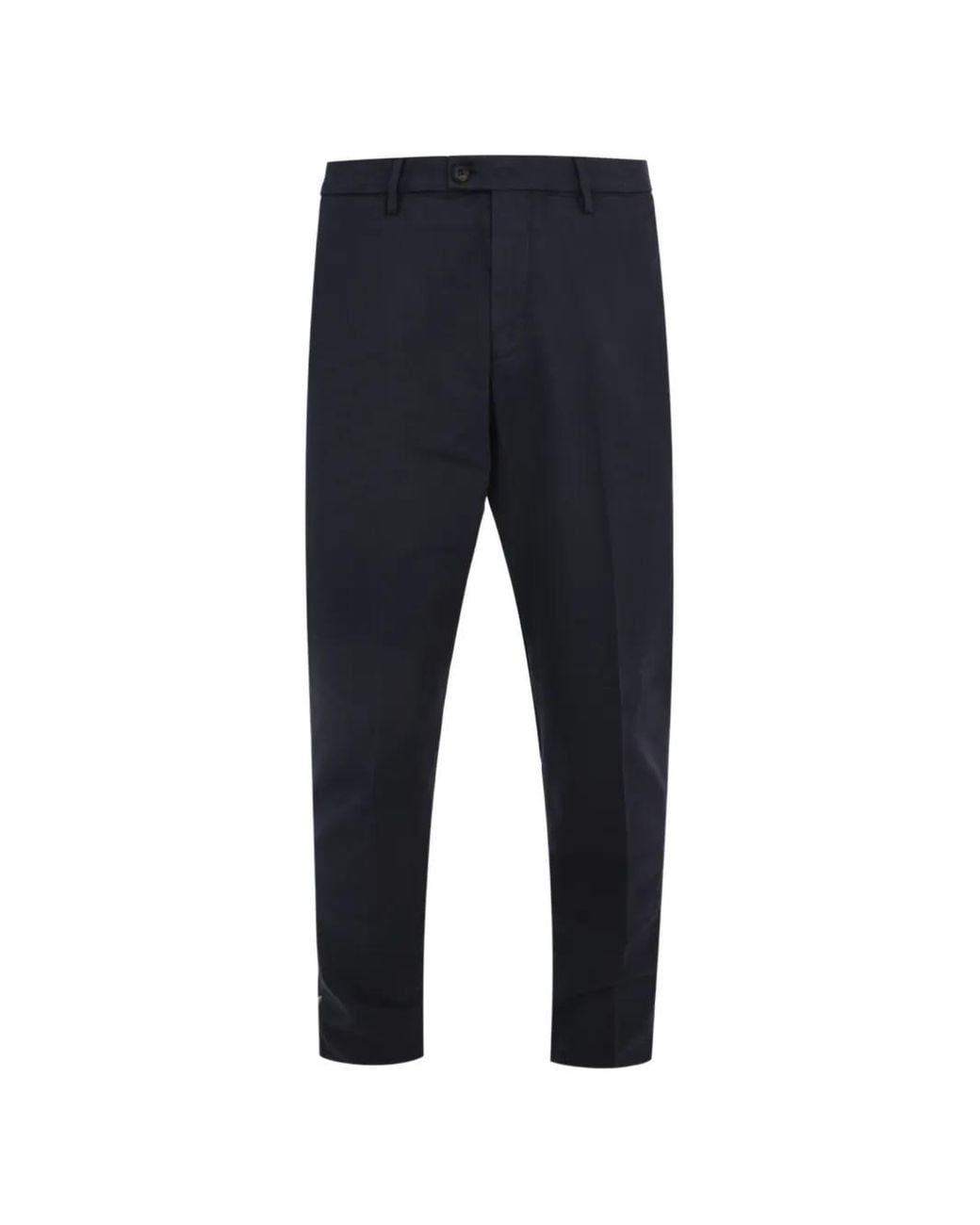 Corneliani Blue Dyed Washed Trousers for men