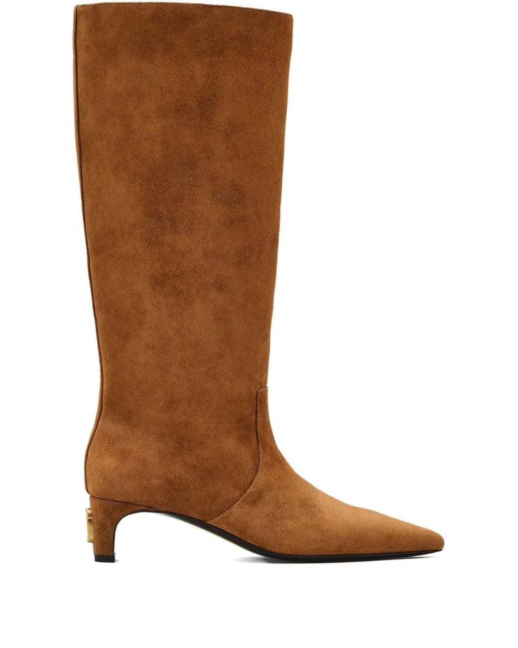 Marc Jacobs Brown Suede Boots With Pointed Toes
