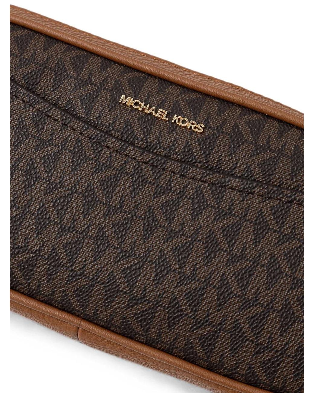 MICHAEL Michael Kors Brown Logo-Print Shoulder Bag