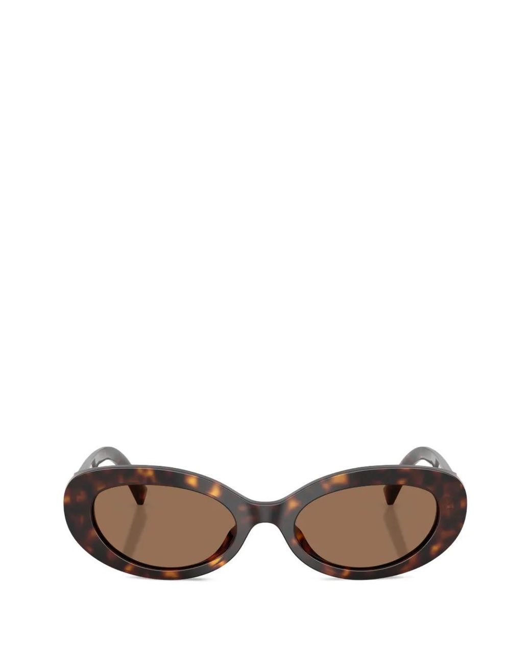 Dolce & Gabbana Brown Devotion Oval-Frame Sunglasses