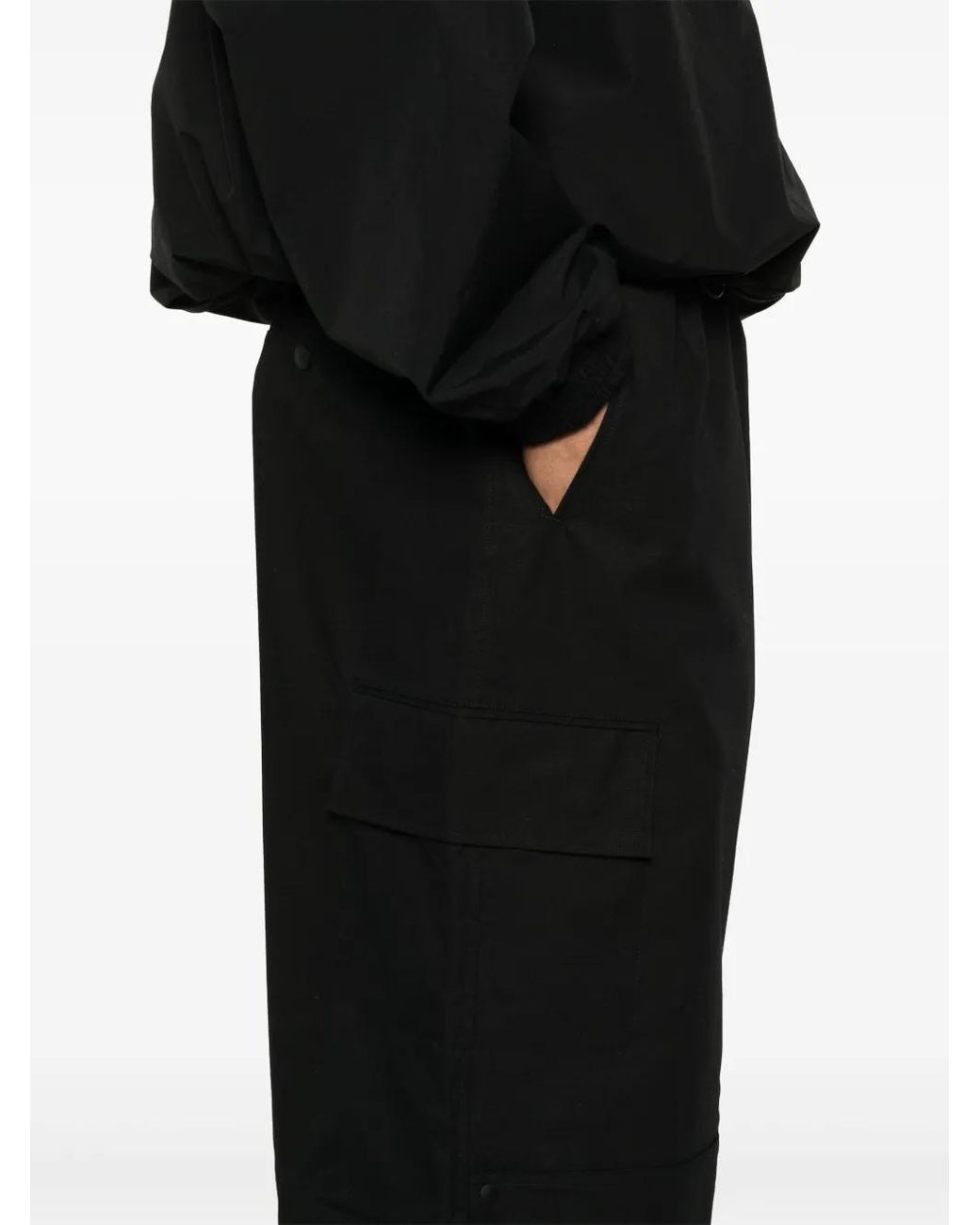 Y-3 Black Cargo Trousers for men