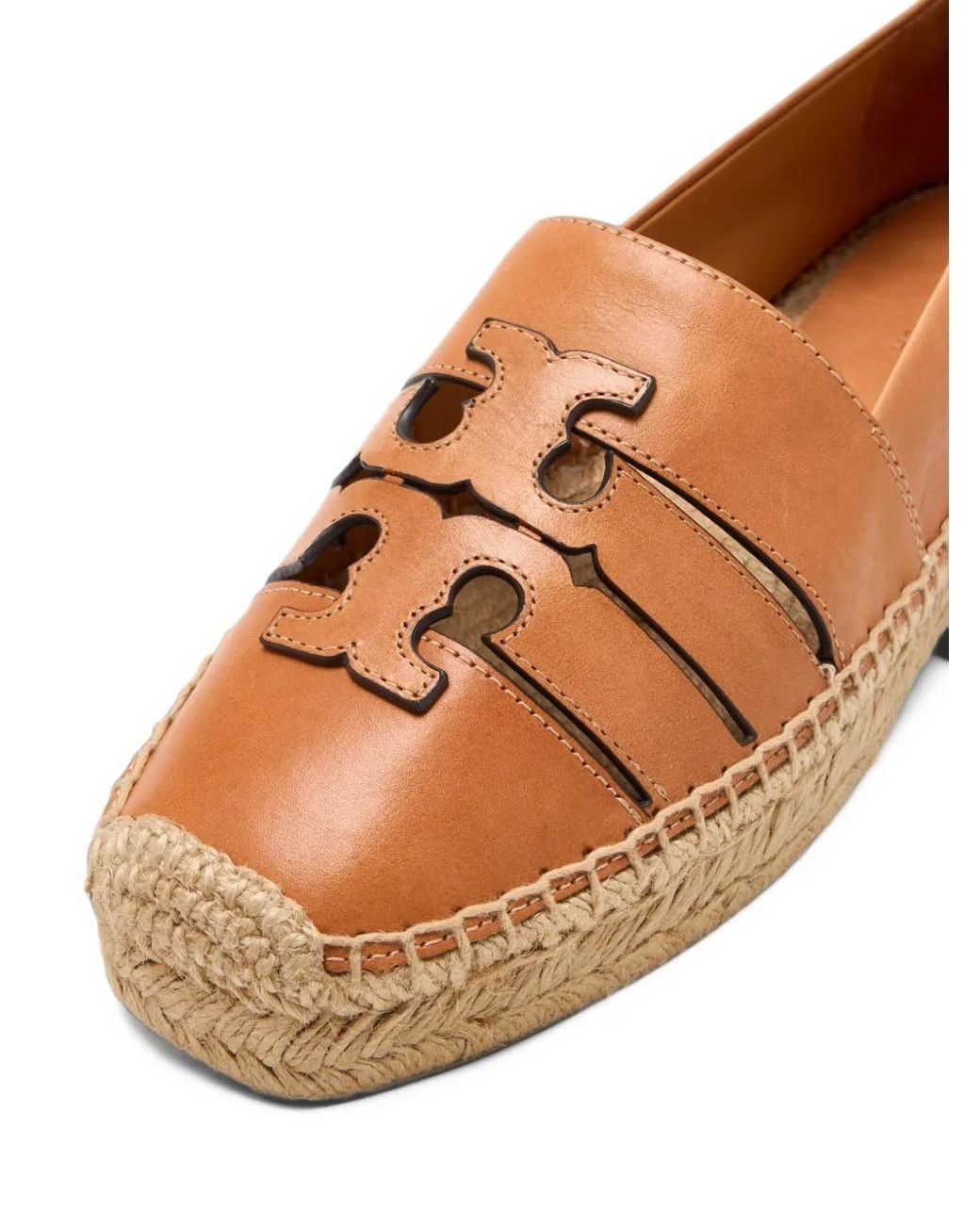 Tory Burch Brown Ines Platform Espadrilles