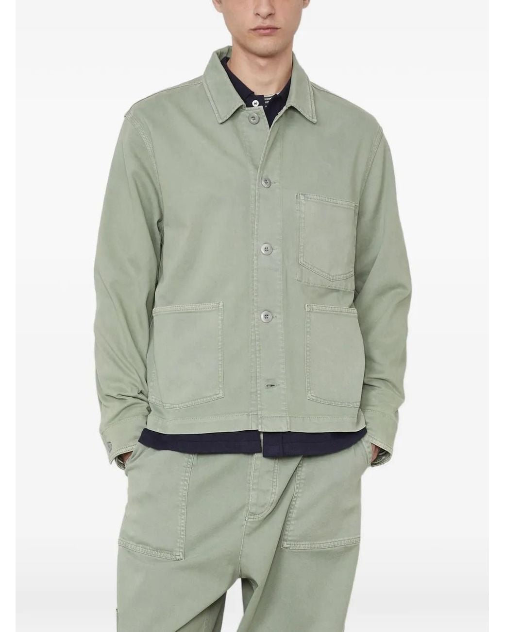Sobrecamisa Ely Estilo Worker Officine Generale de hombre de color Green