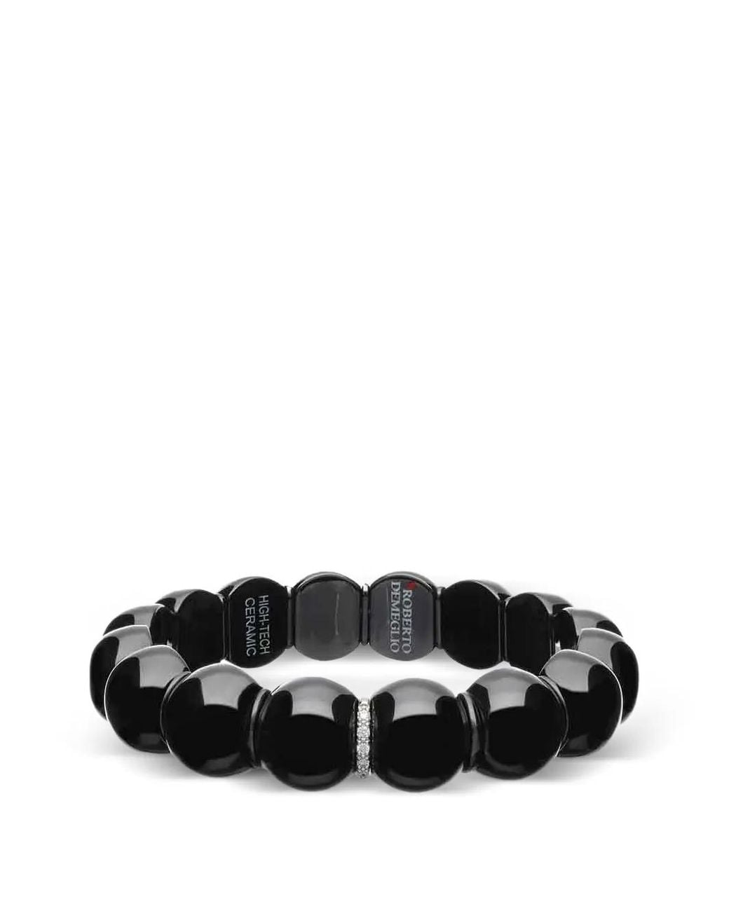 ’ROBERTO DEMEGLIO Black Dama Diamond-Embellishment Bracelet