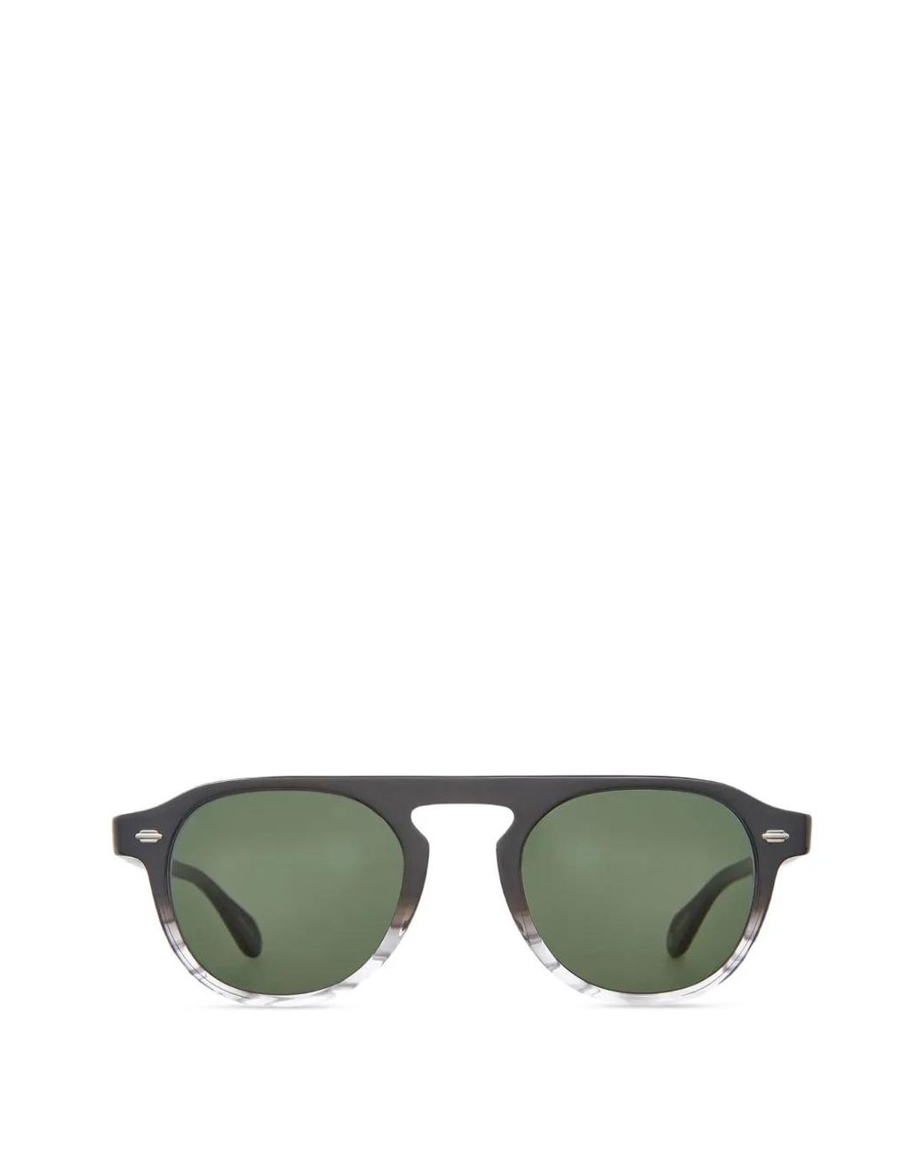 Garrett Leight Green Harding Round-Frame Sunglasses