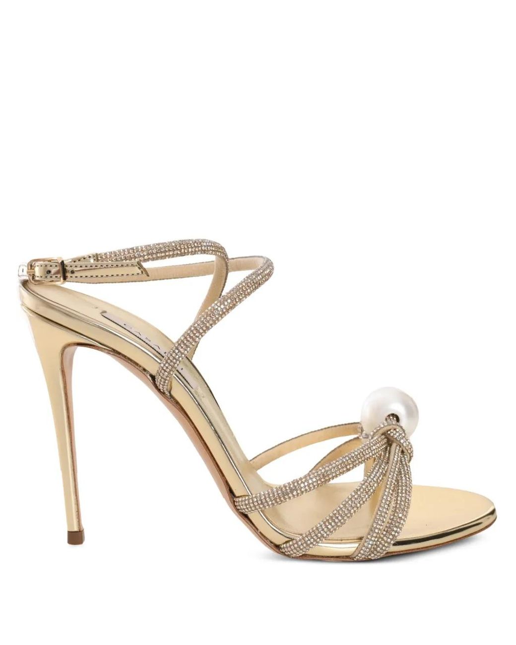 Casadei Metallic 100Mm Julia Labuan Sandals