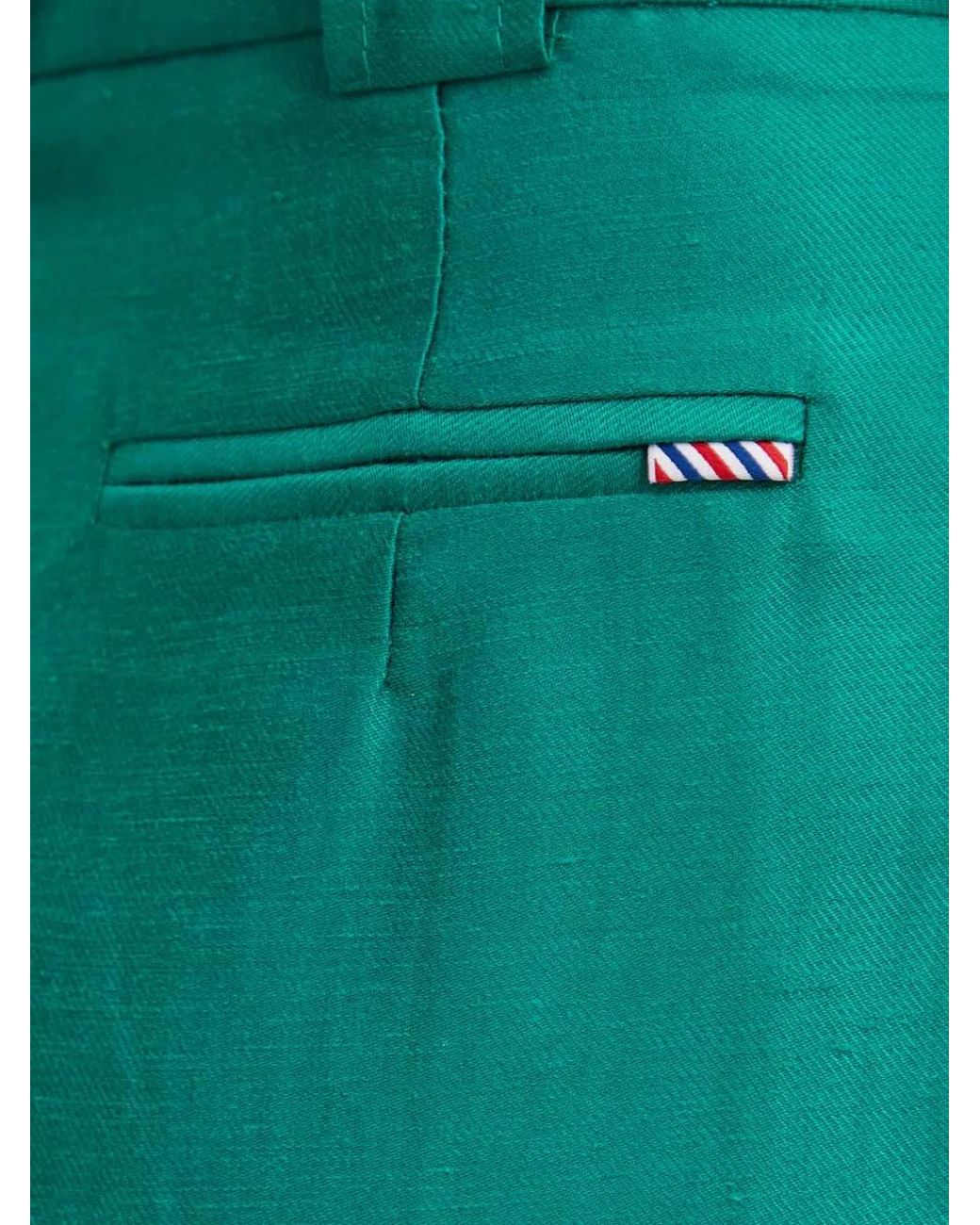 La Petite Francaise Green Savoureux Pleated Tailored Shorts