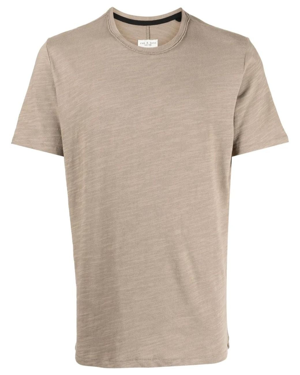 Rag & Bone Natural Classic Flame Cotton T-Shirt for men