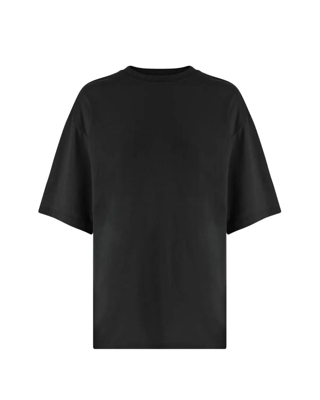 Lauren Manoogian Black Crew-Neck Oversized T-Shirt
