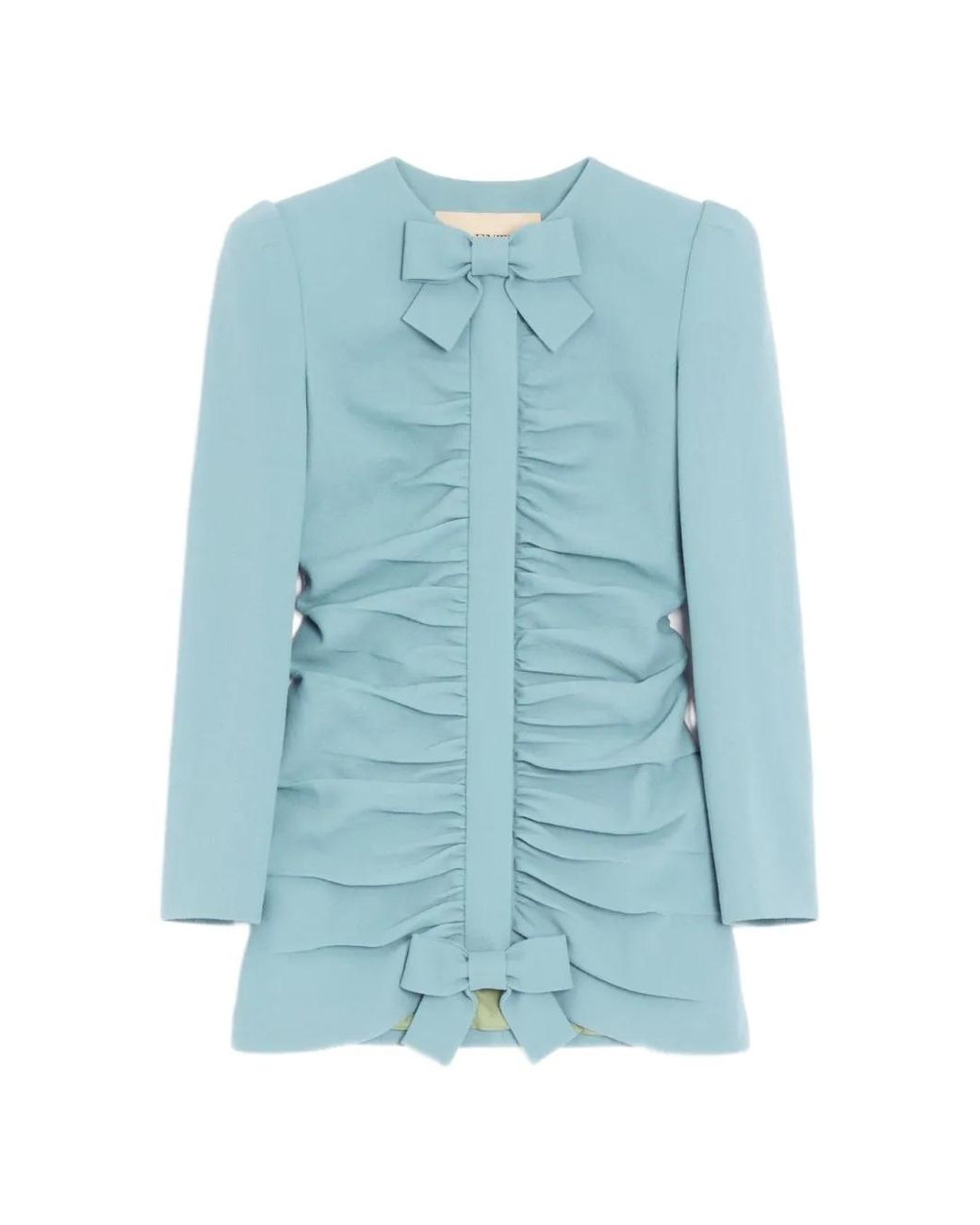 Valentino Garavani Blue Crispy Light Wool Jacket