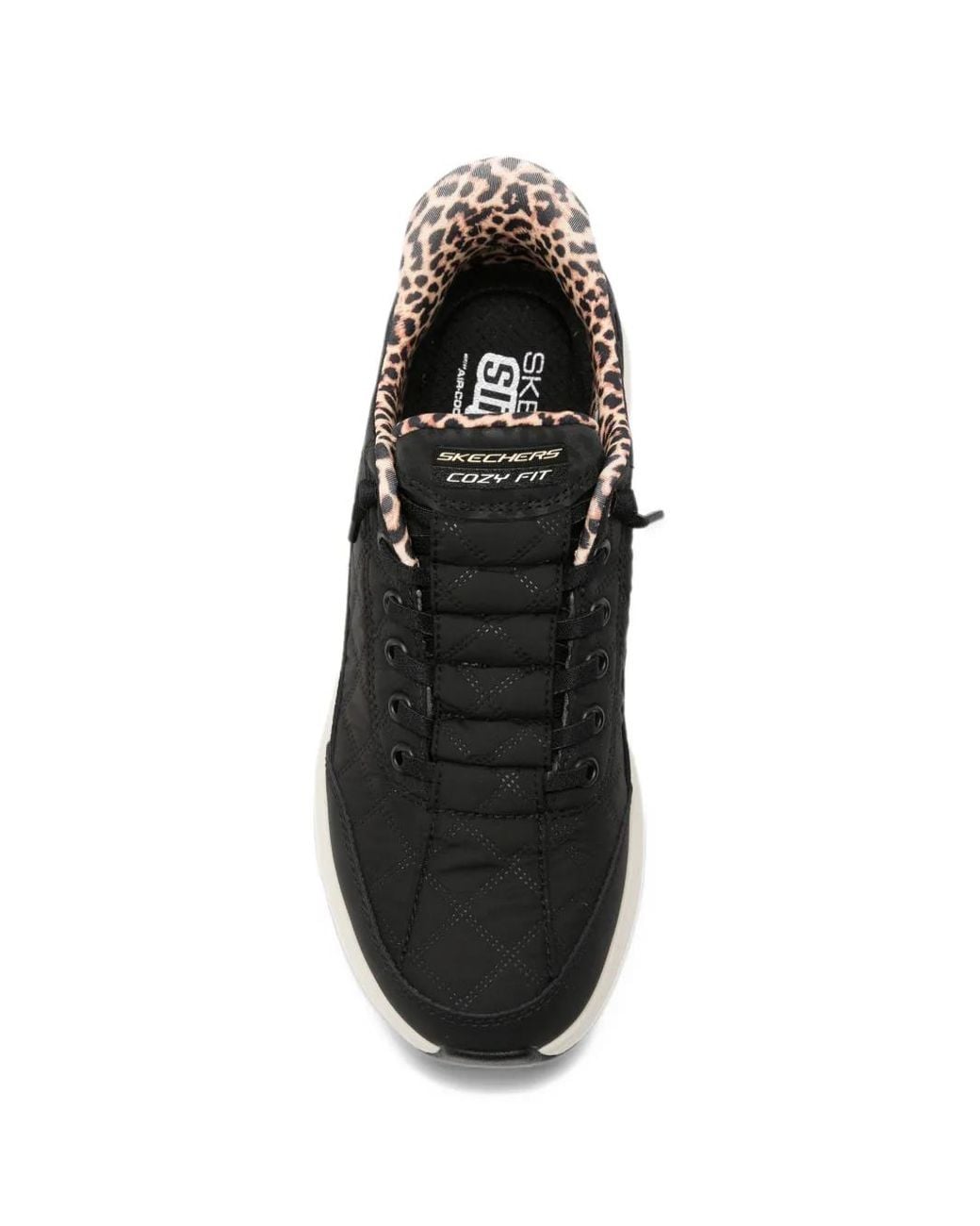 Skechers White Slip-Ins Quilted Sneakers
