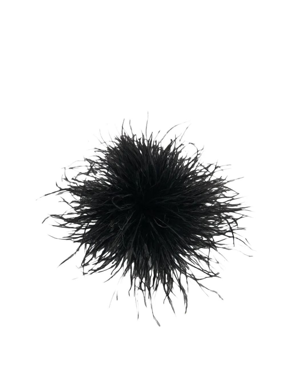 Essentiel Antwerp Kurdy Ostrich-Feather Brooch in Black | Lyst