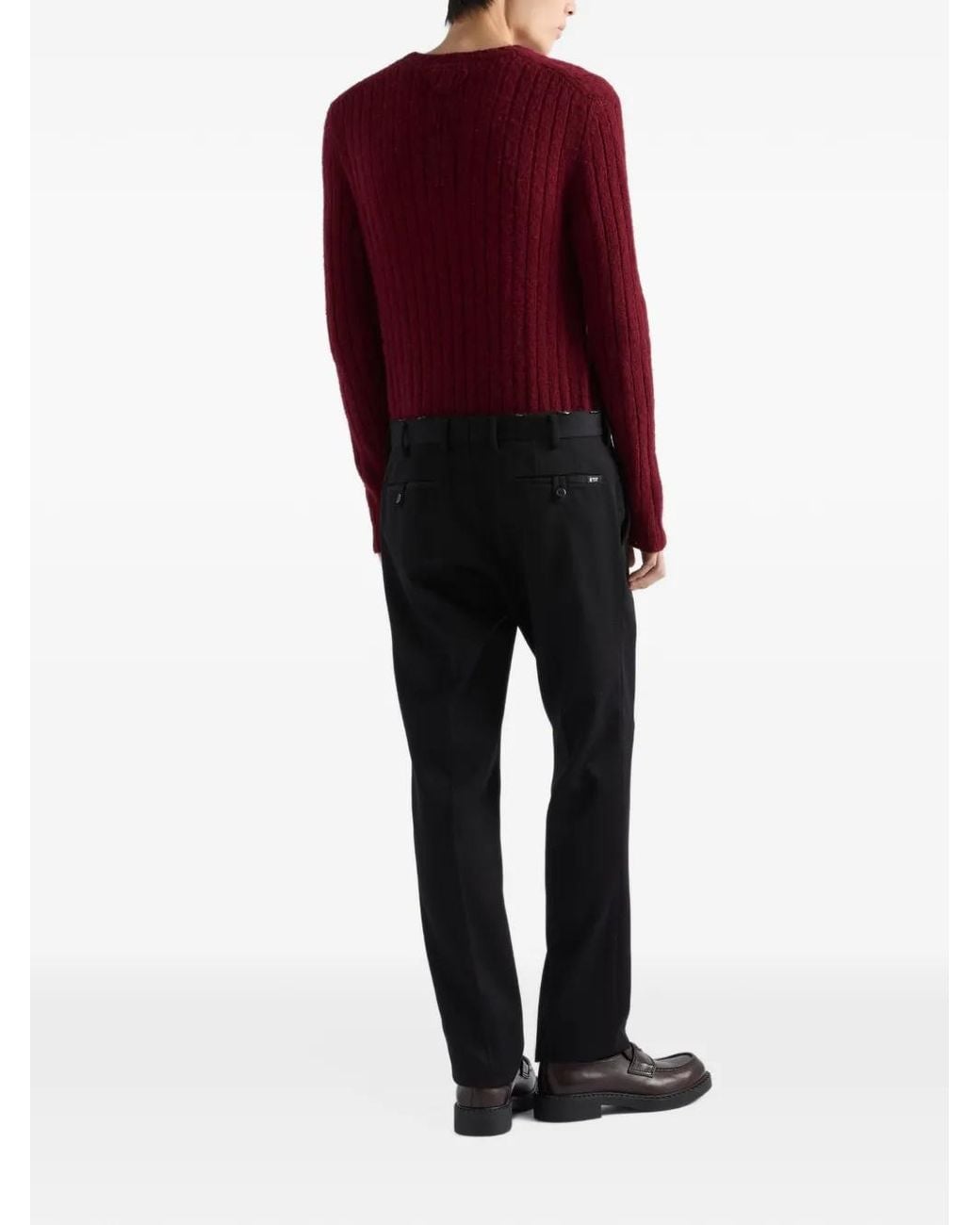 Prada Black Wool Pants for men