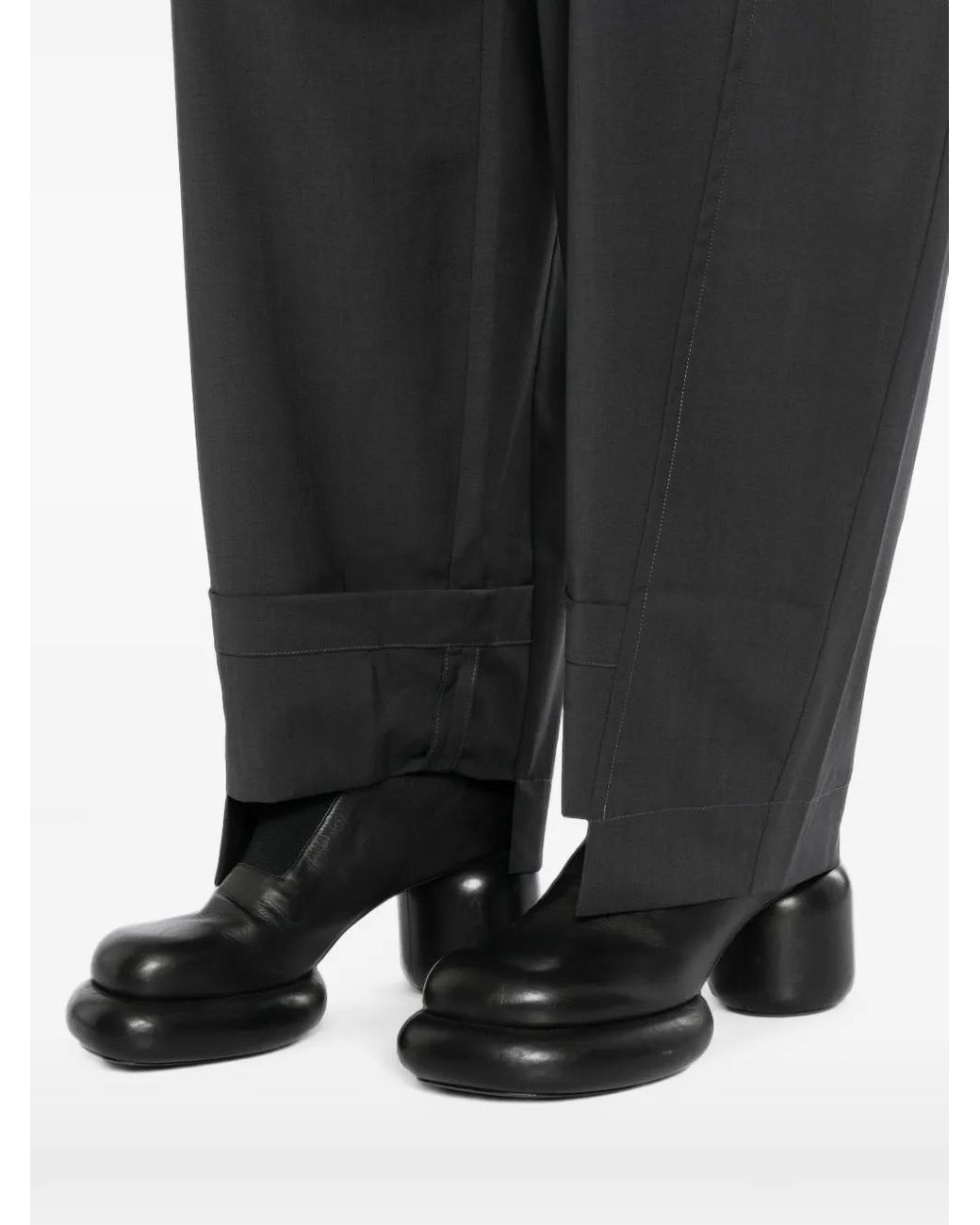 Litkovskaya Gray Pantalon Plissé À Coupe Ballon