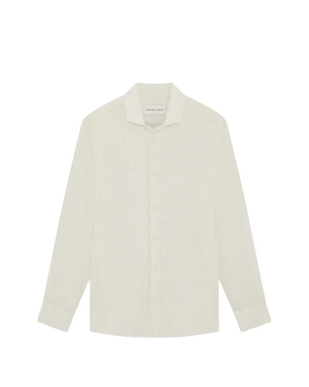 Frescobol Carioca White Antonio Linen Shirt for men