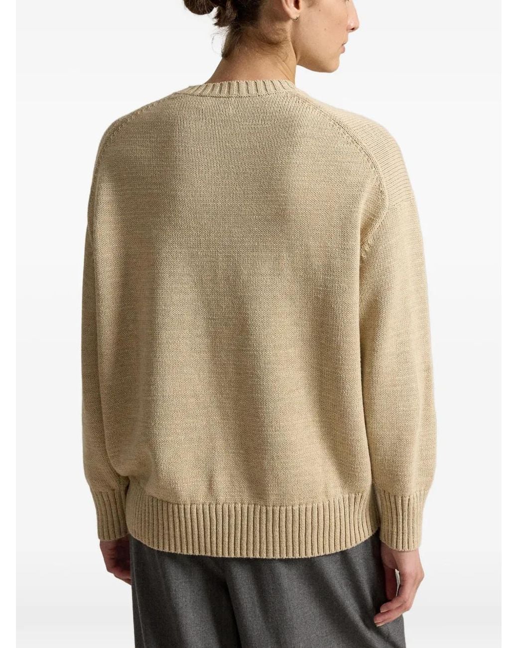 Polo Ralph Lauren Natural Polo Bear Intarsia-Knit Sweater
