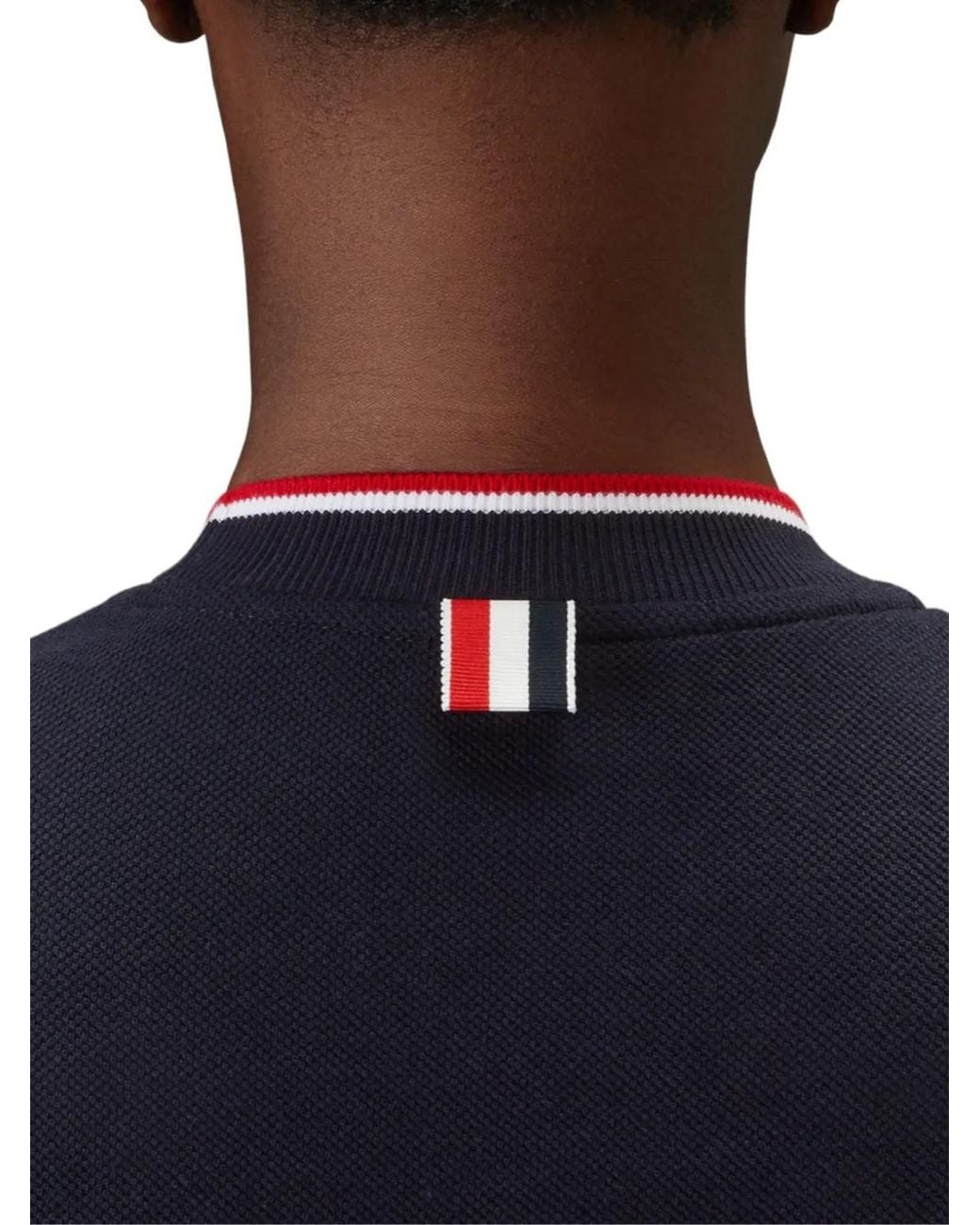 Thom Browne Blue T-Shirt À Manches Courtes