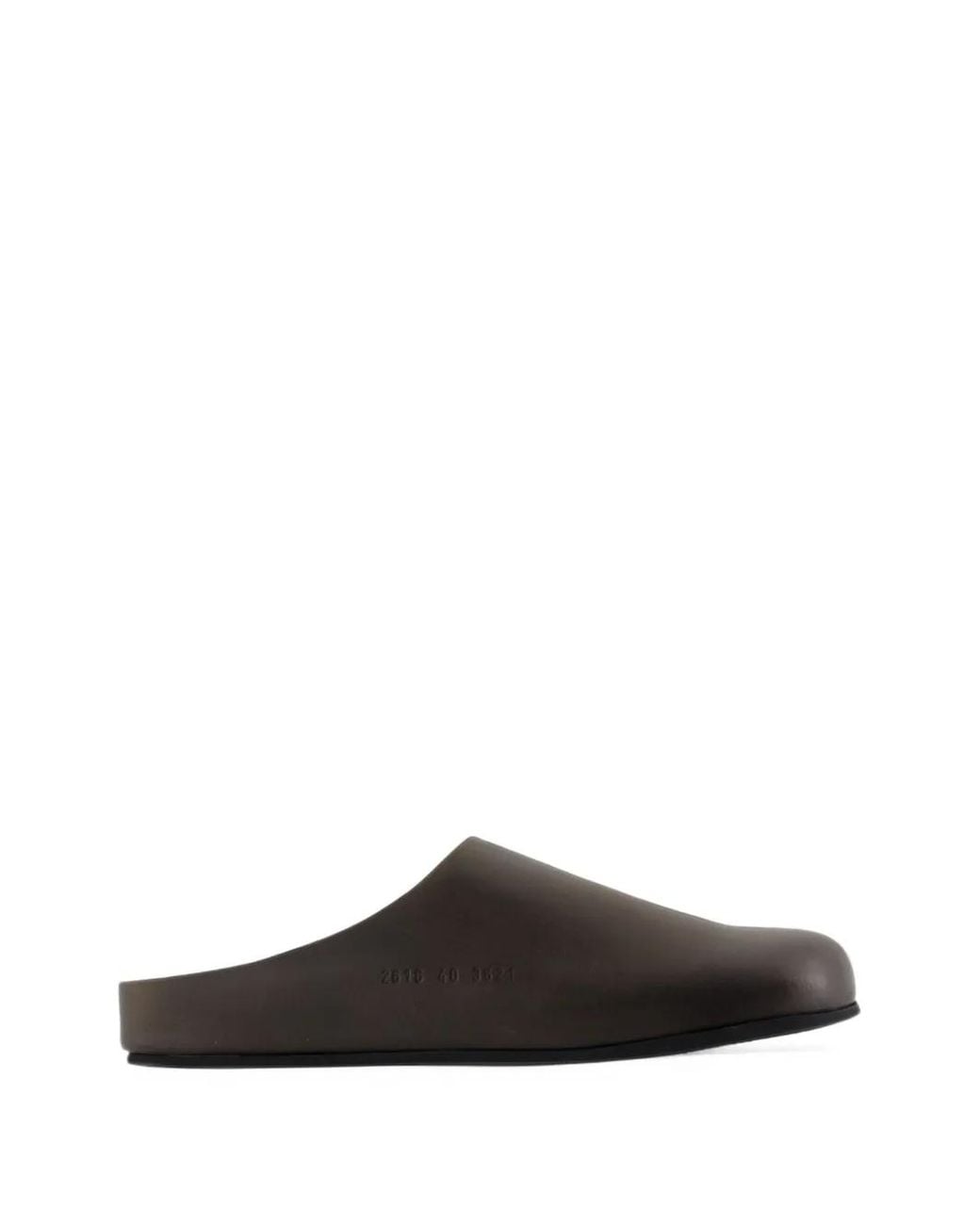 Common Projects Black Leather Mules for men