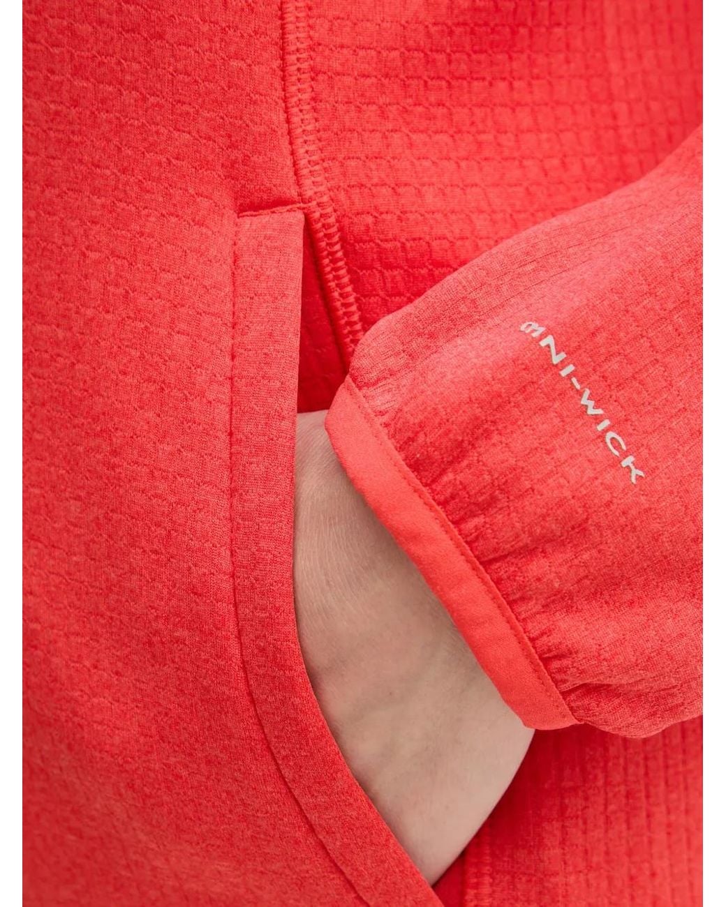 Columbia Red Essential Hike Zip-Up Sweatshirt