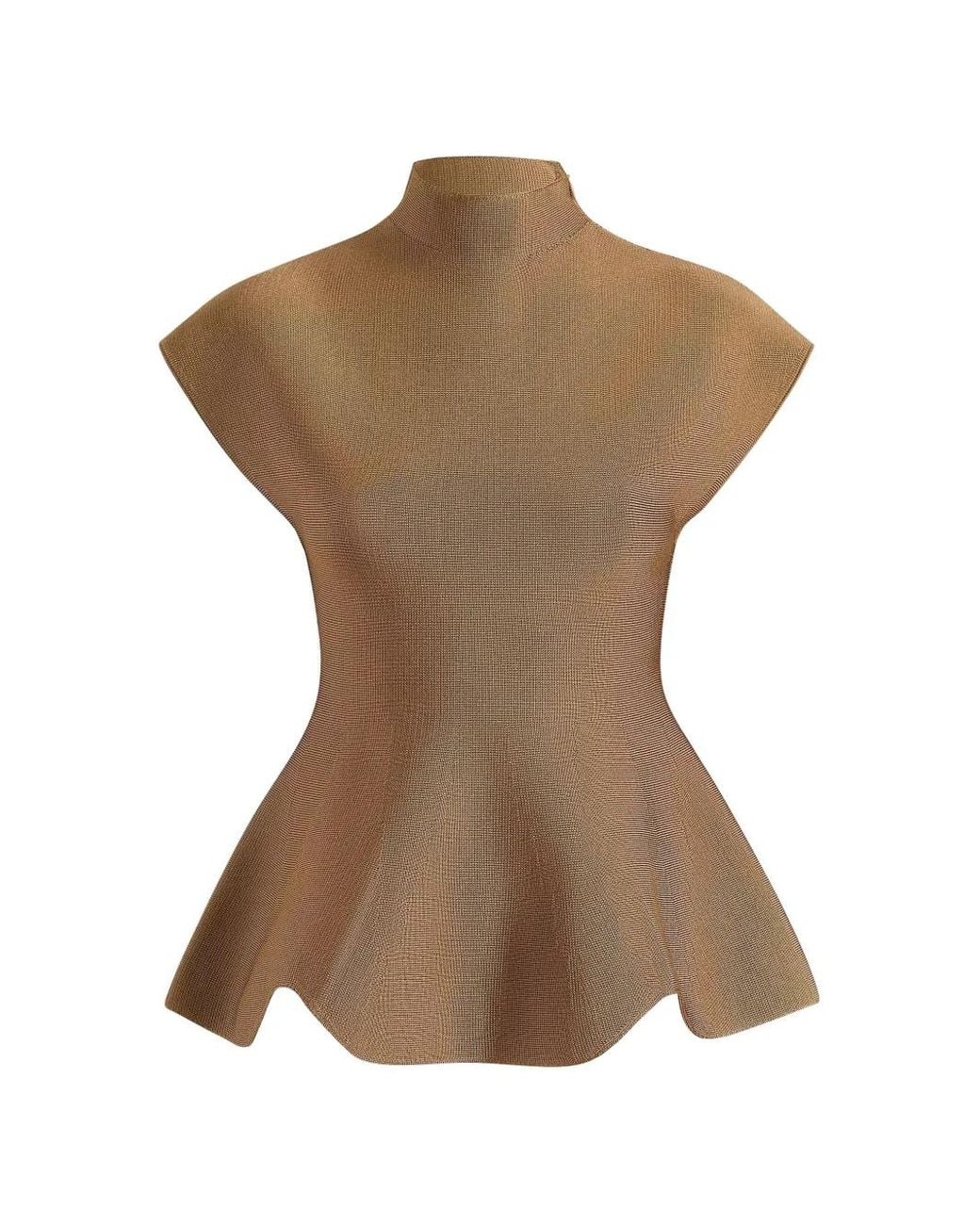 Khaite Brown Andra Top