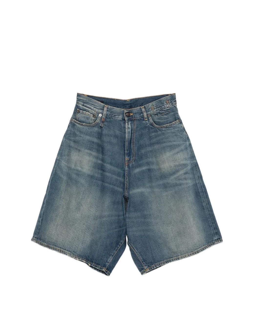 R13 Blue Jesse Denim Shorts