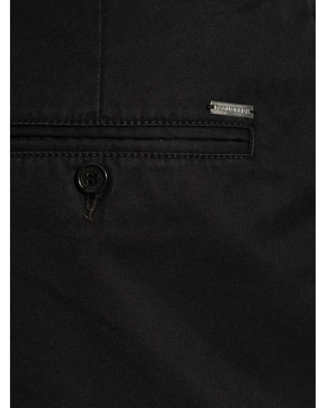 Pantalones De Algodón DSquared² de hombre de color Black