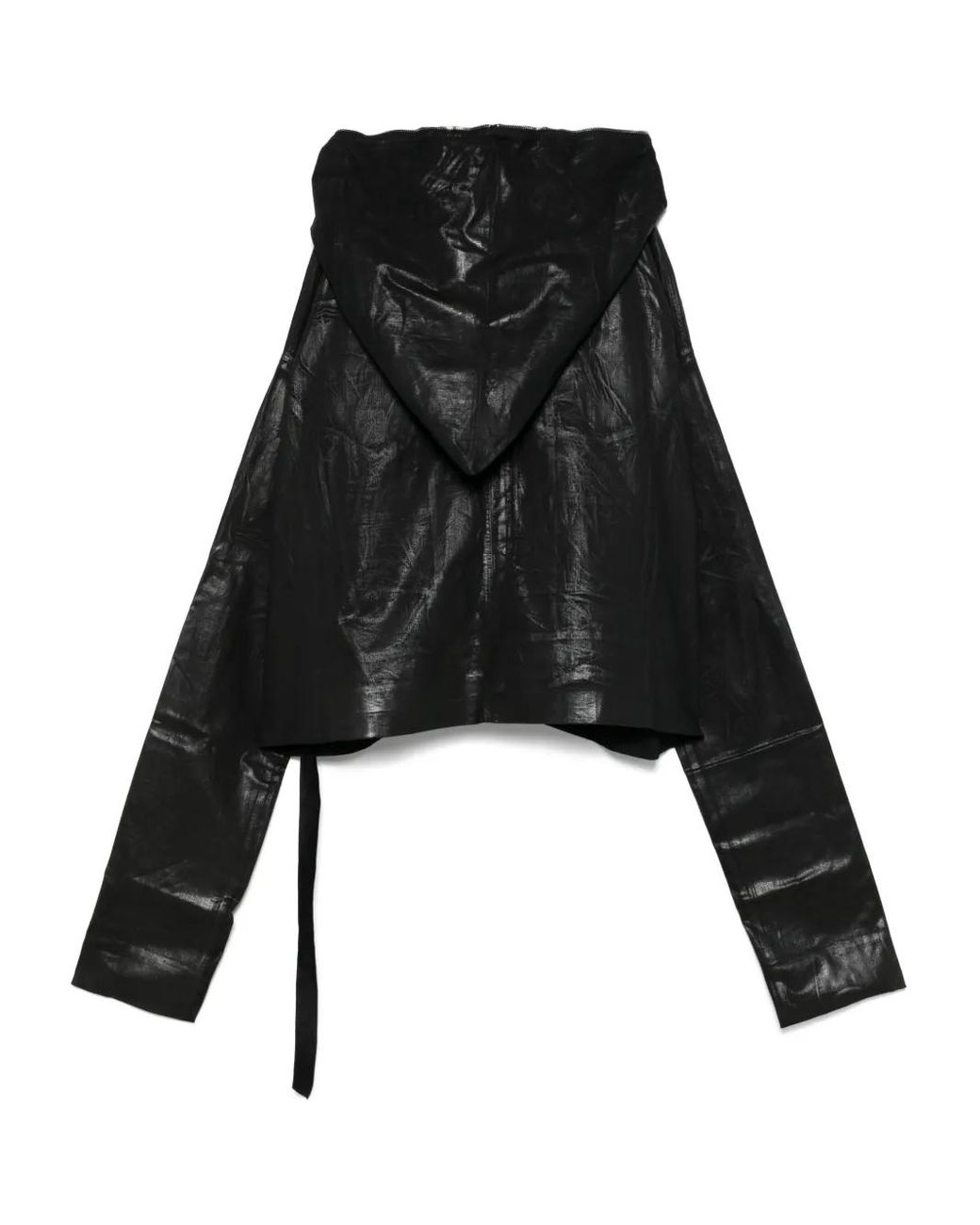 Rick Owens Black Gimp Kaftan Jacket for men