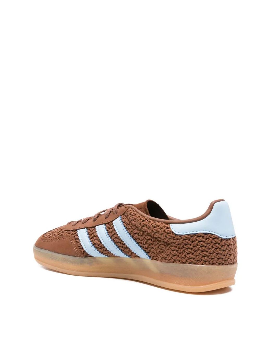 Adidas Brown Gazelle Leather Sneakers for men