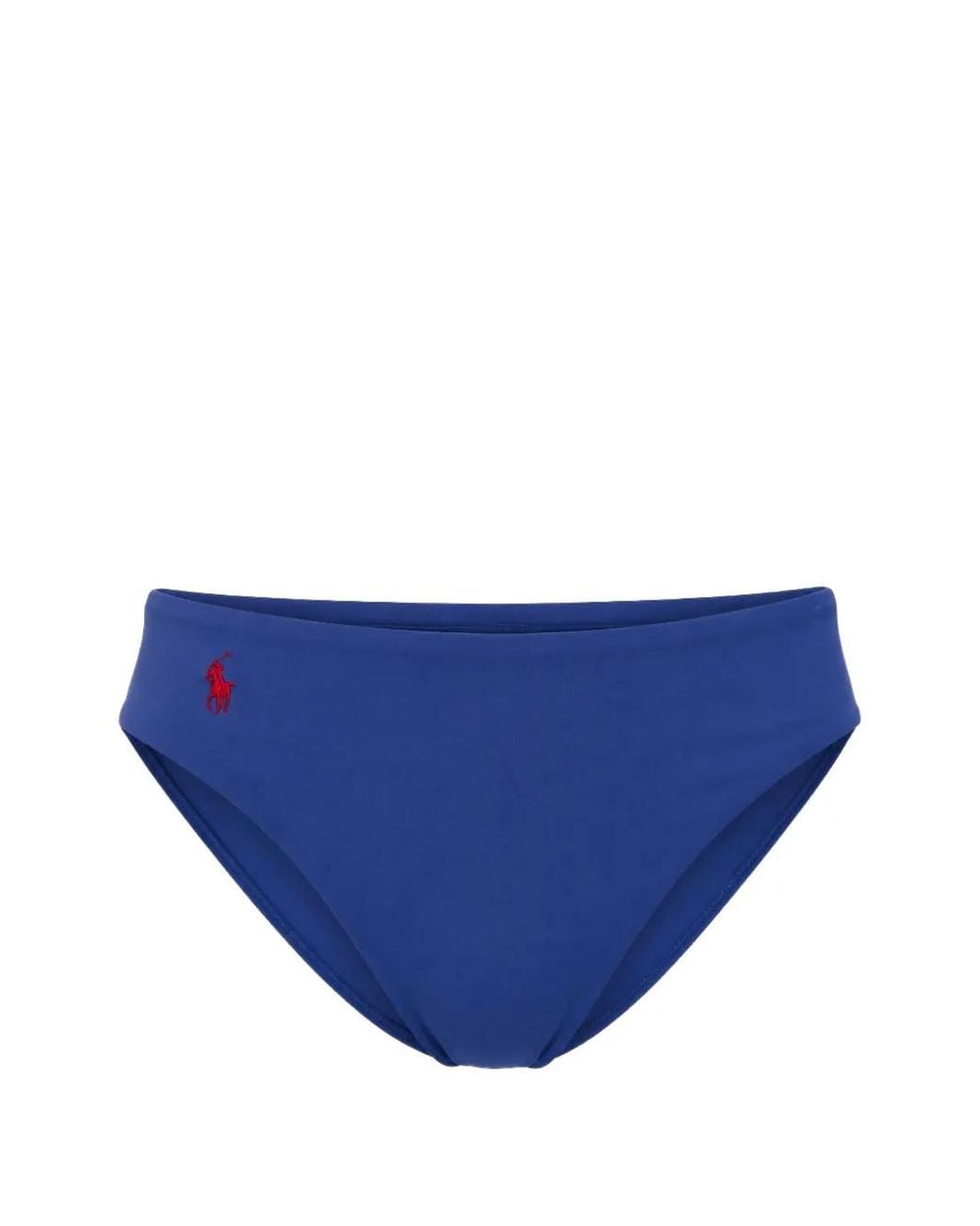 Polo Ralph Lauren Blue Polo Pony Bikini Bottoms