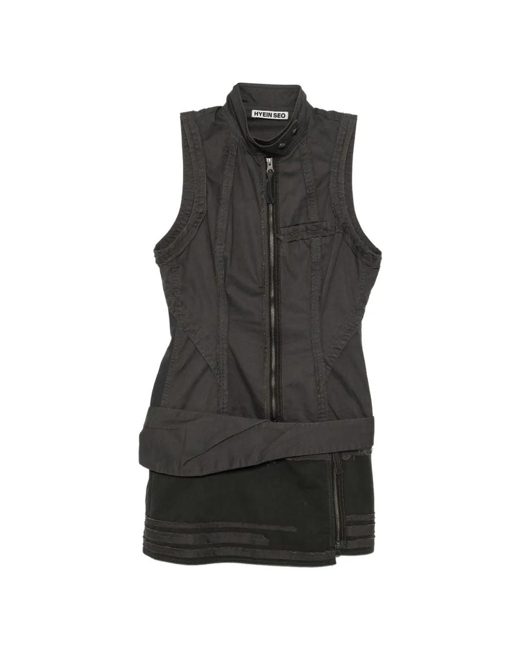 Hyein Seo Black Moto Mini Dress